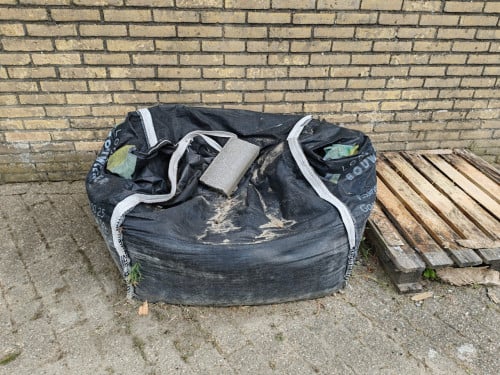 Halve  big bag zand gratis