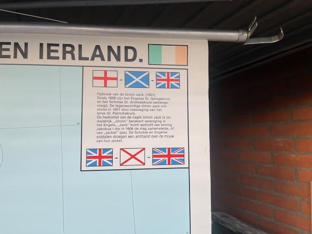 Schoolkaart Groot Brittannië en Ierland