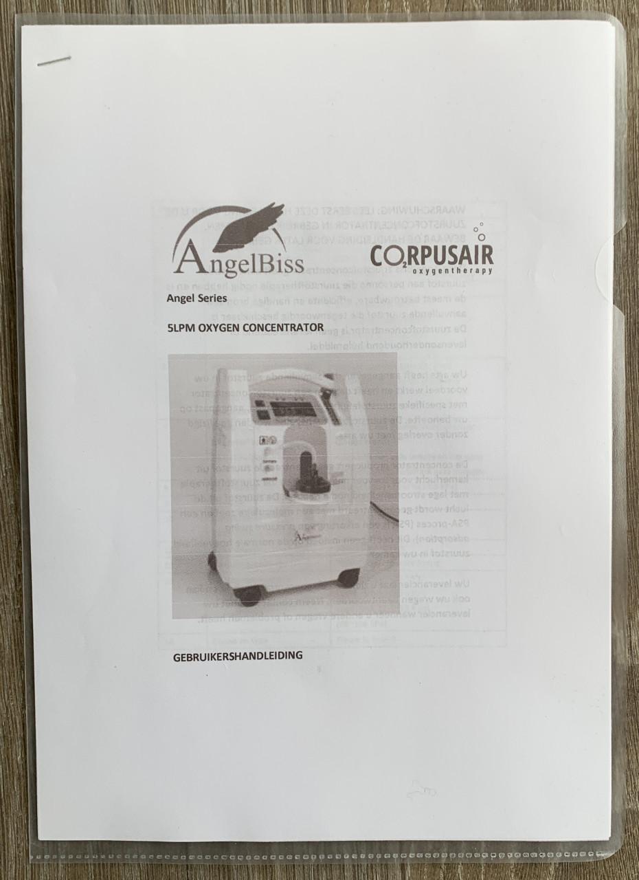 EWOT Zuurstof set (apparaat, zuurstofzak en ophangrek)