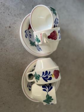 Boerenbond kop en schotels 4 stuks