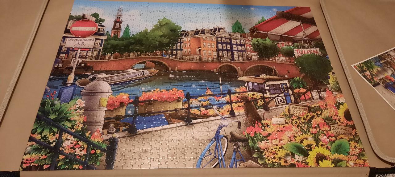 4 puzzels van 1000 stukjes