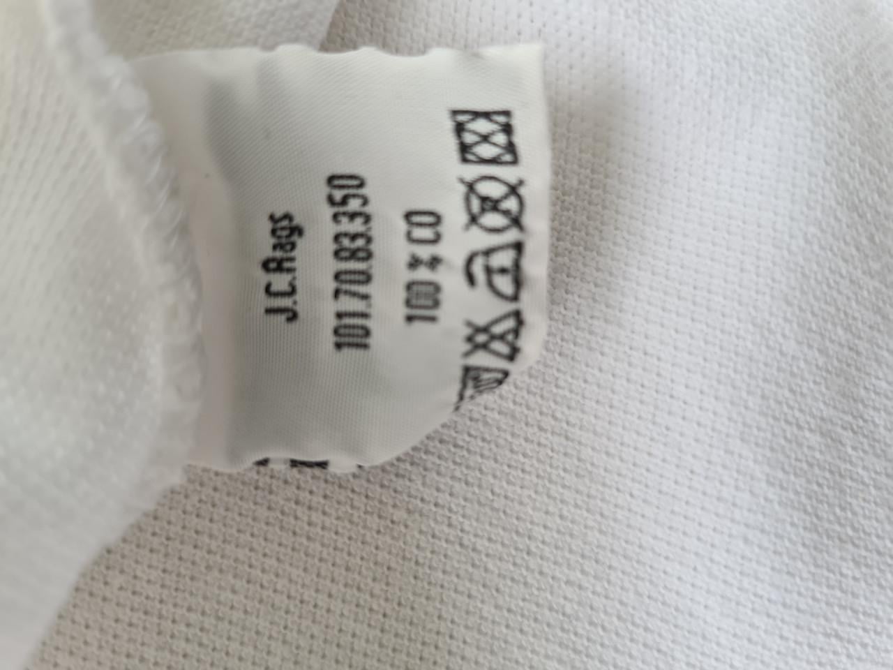 Witte mouwloze poloshirt van J.C RAGS 2 Maat XXL