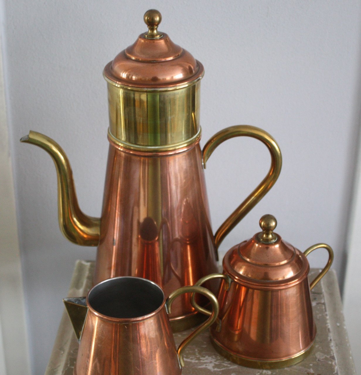 Koperen set