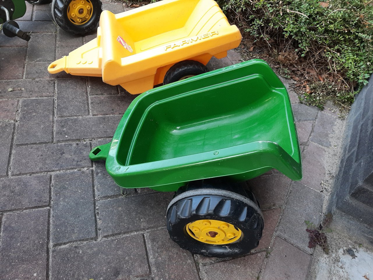 Speelgoed trekker met karren