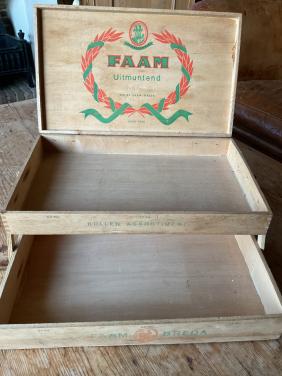 Vintage houten kist Faam snoep