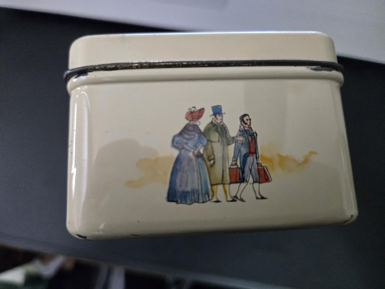 Vintage Pickwick theeblik uit de jaren 1940 of 1950,  Douwe Egberts.