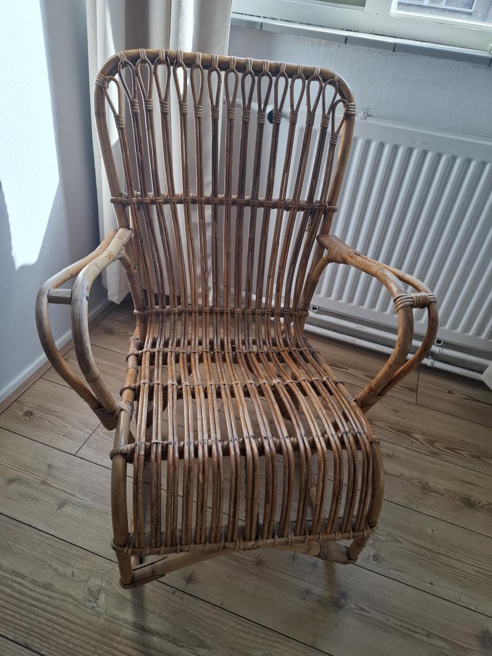 Vintage rotan stoel