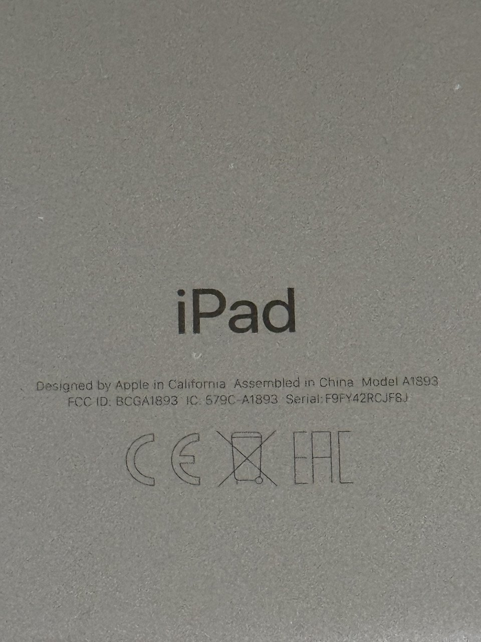 IPad 6e Generatie / 32 GB / Retina display 9,7 inch