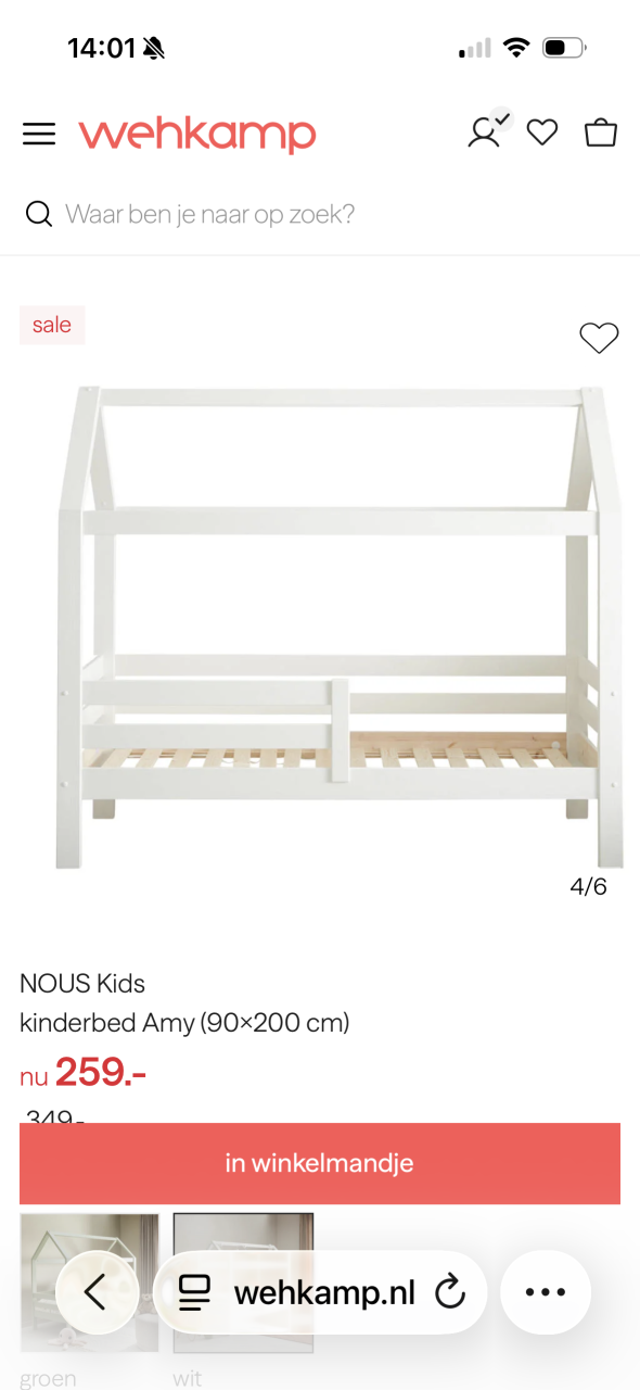 Nous kinderbed zo goed als nieuw!