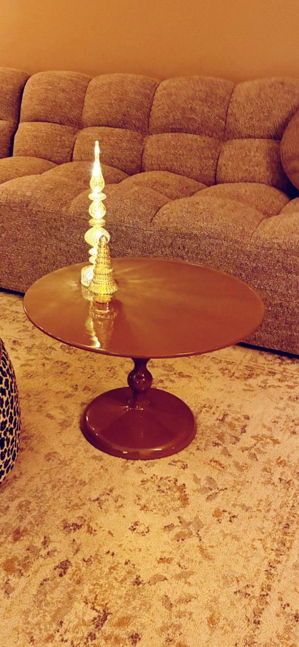 Ronde salon tafel - taupe