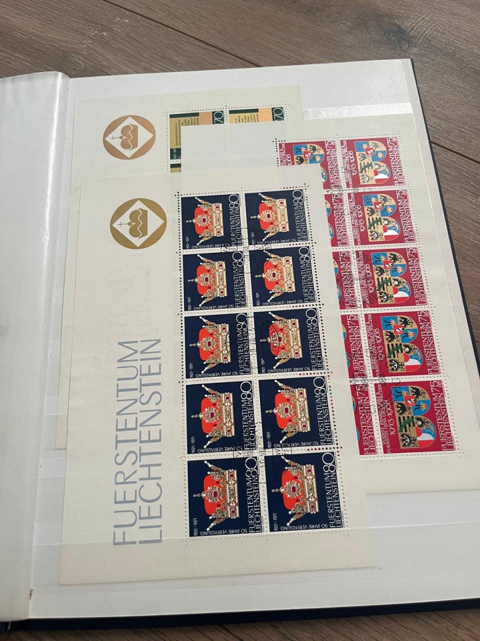 Collectie blokken/vellen/zegels Liechtenstein