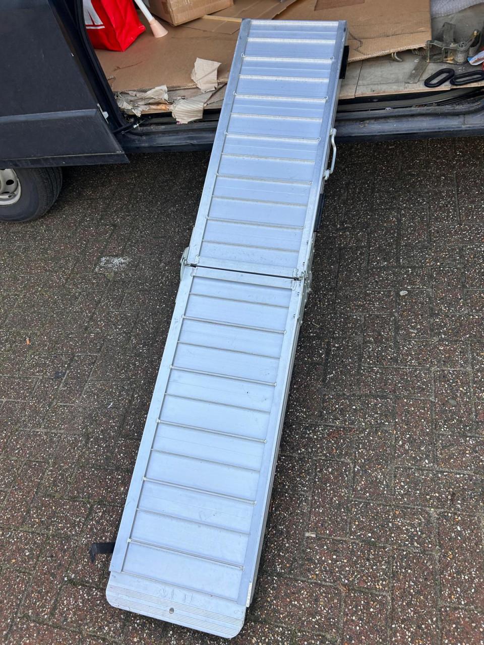 Oprijplaat opklapbaar aluminium