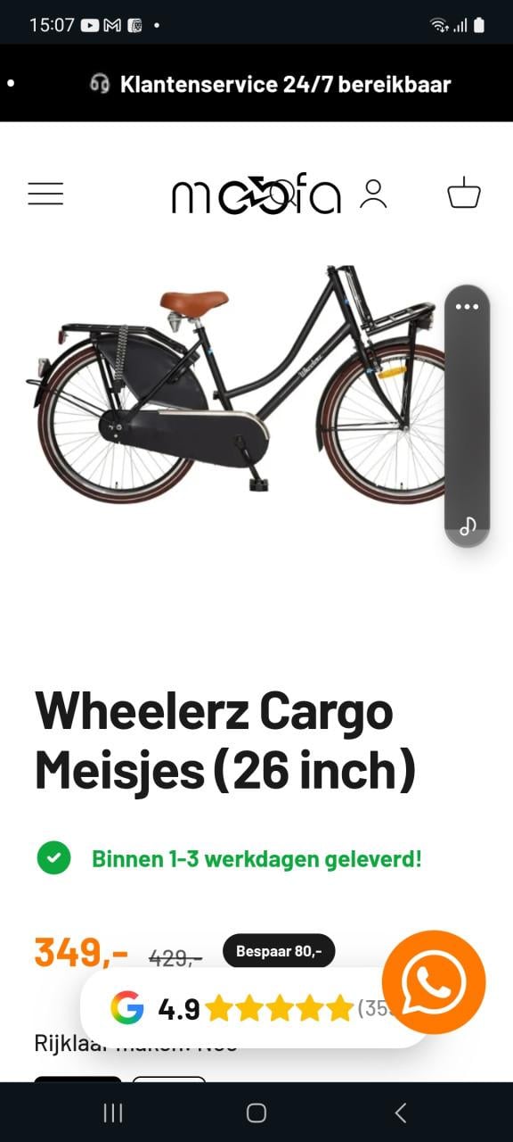 Wheelerz Cargo Meisjes (26 inch)