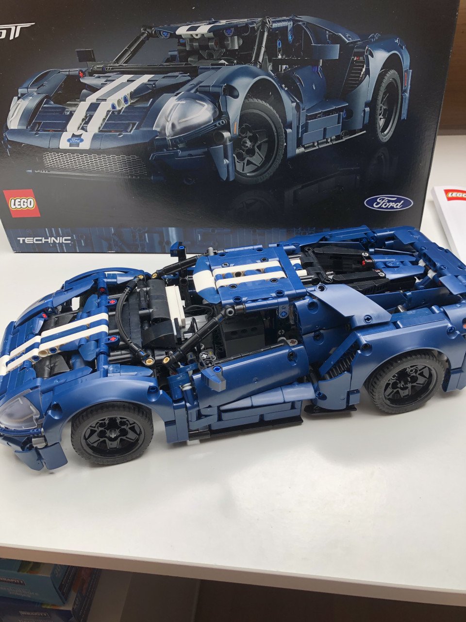 Lego Technic set Ford GT, 42154, nieuwstaat, 1x gebouwd, niet mee gespeeld.