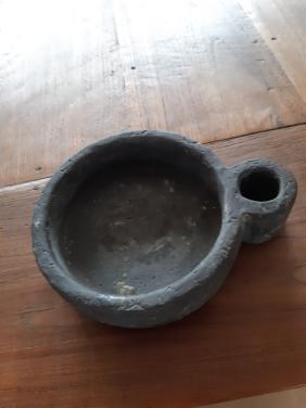 Windlicht grijs beton geen koeriersdiensten