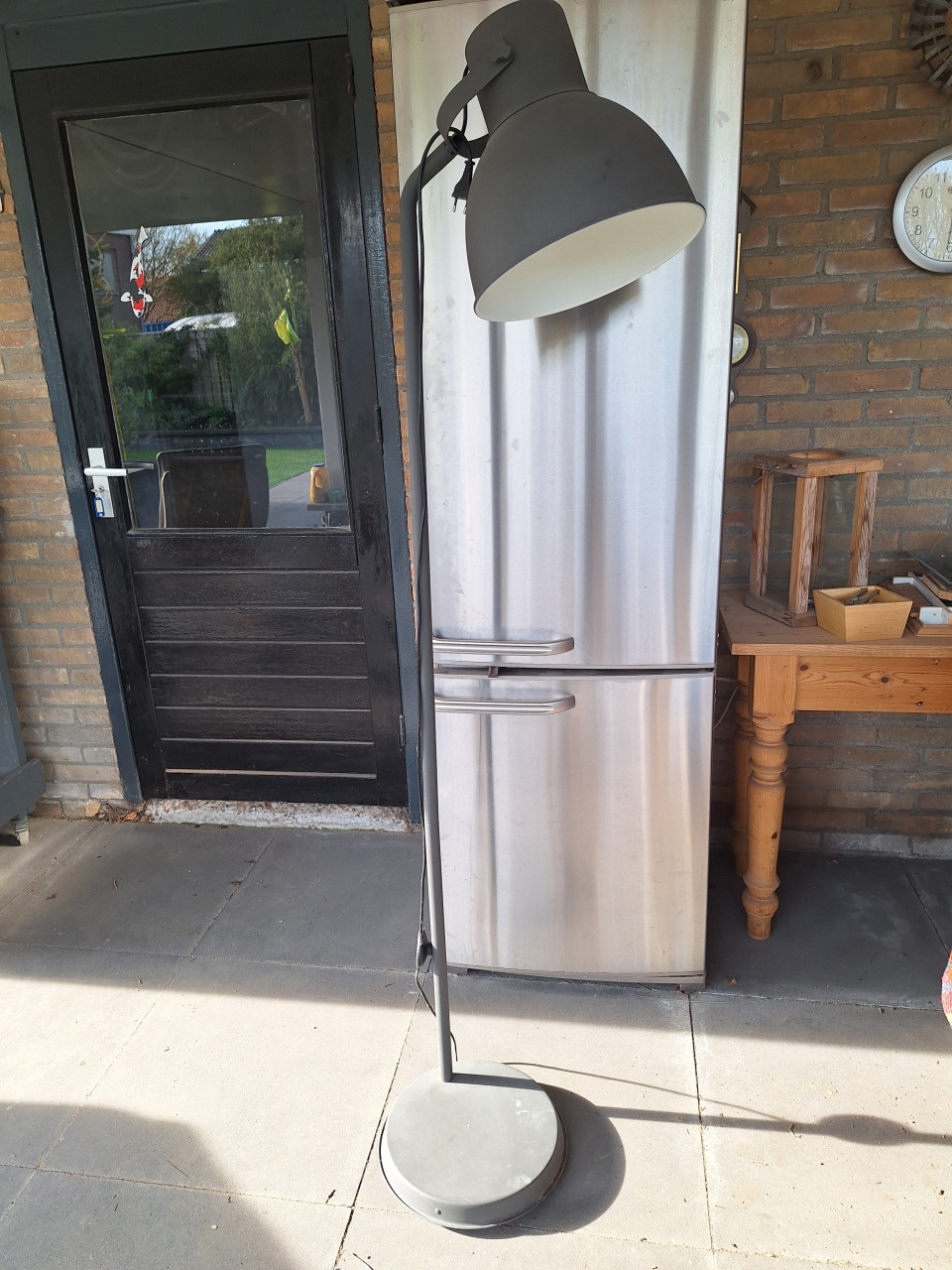 Staande lamp  matgrijs