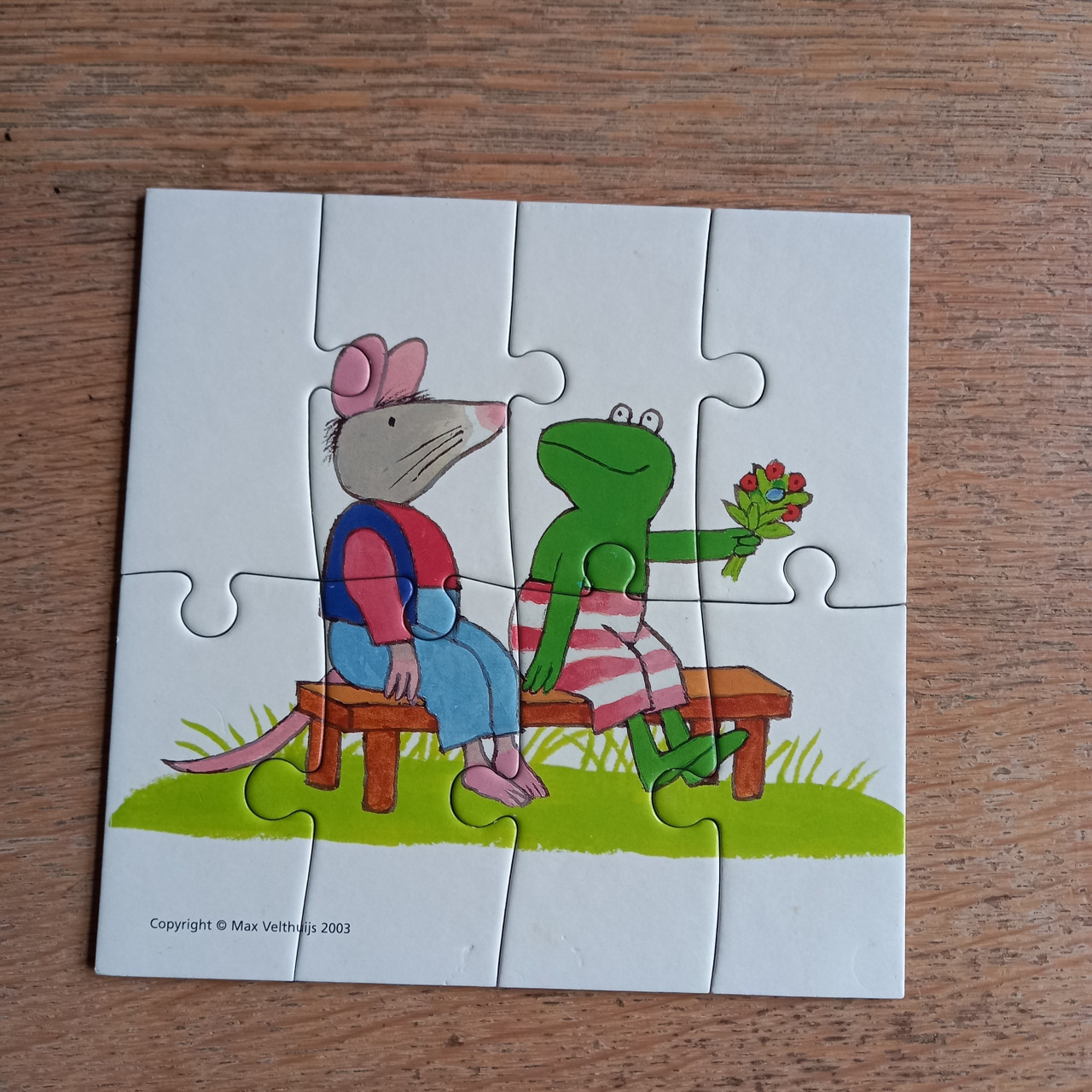 Puzzels kikker en zijn vrienden