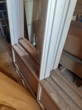 NIEUW groot hardhout kozijn  H 244 B 184 voor 100 euro