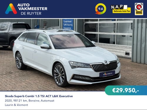Skoda Superb Combi 1.5 TSI L&K Executive | Panorama | Stoelkoeling