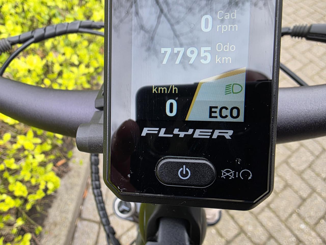 Schitterende Flyer elektrische heren fiets met middenmotor