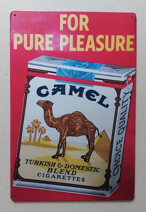 Camel Metalen Bord