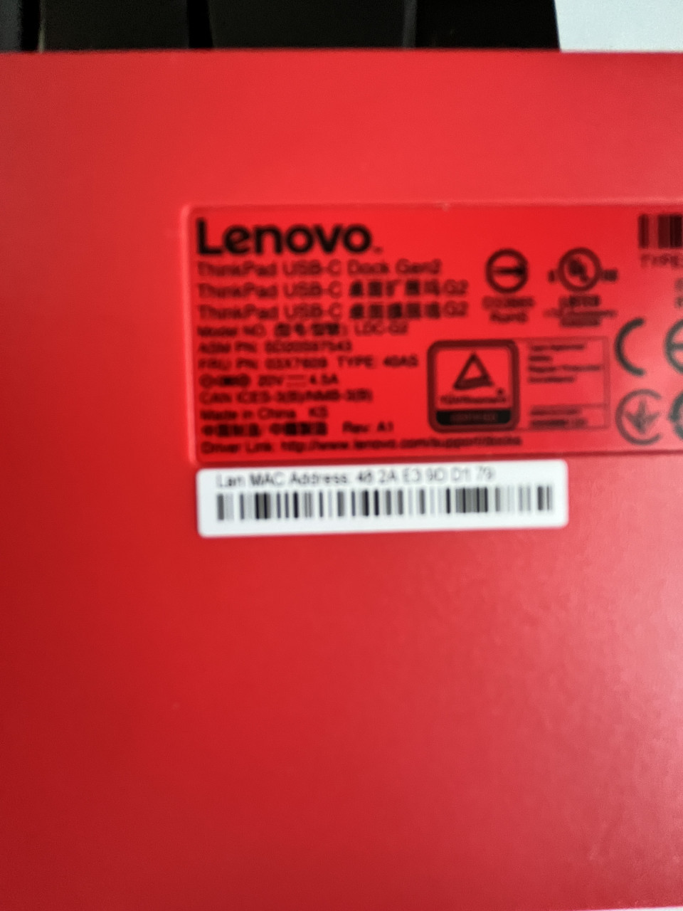 Lenovo Thinkvision (2x) + docking station + monitorarm 2V