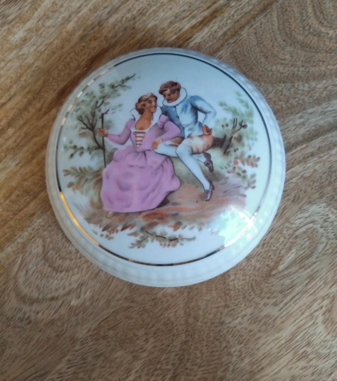 Vintage Porselein Deksel-schaaltje