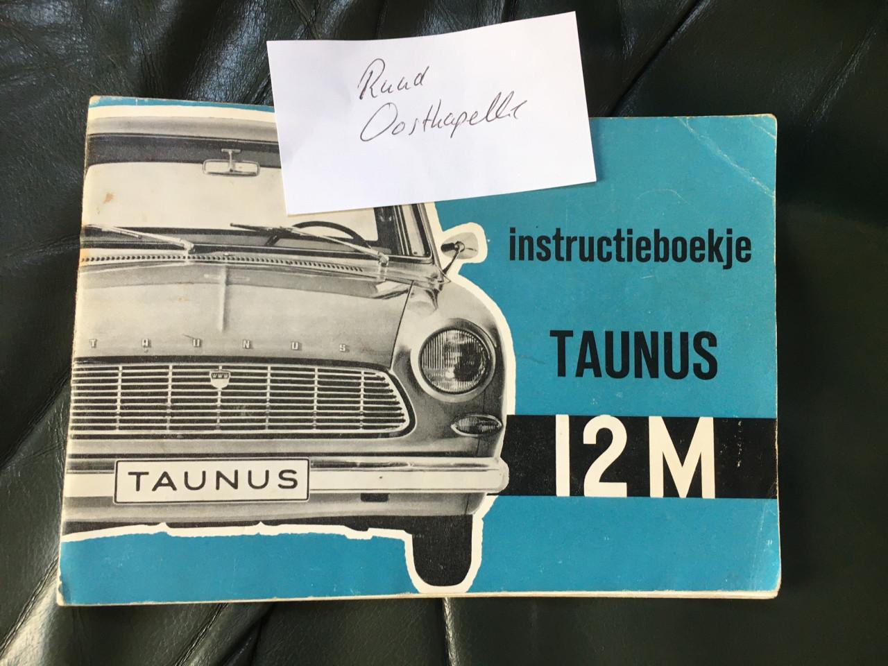 Ford Taunus 12 M instructieboekje