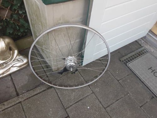 28 inch shimano nexus achterwiel, 7 speed,rollerbrake rem