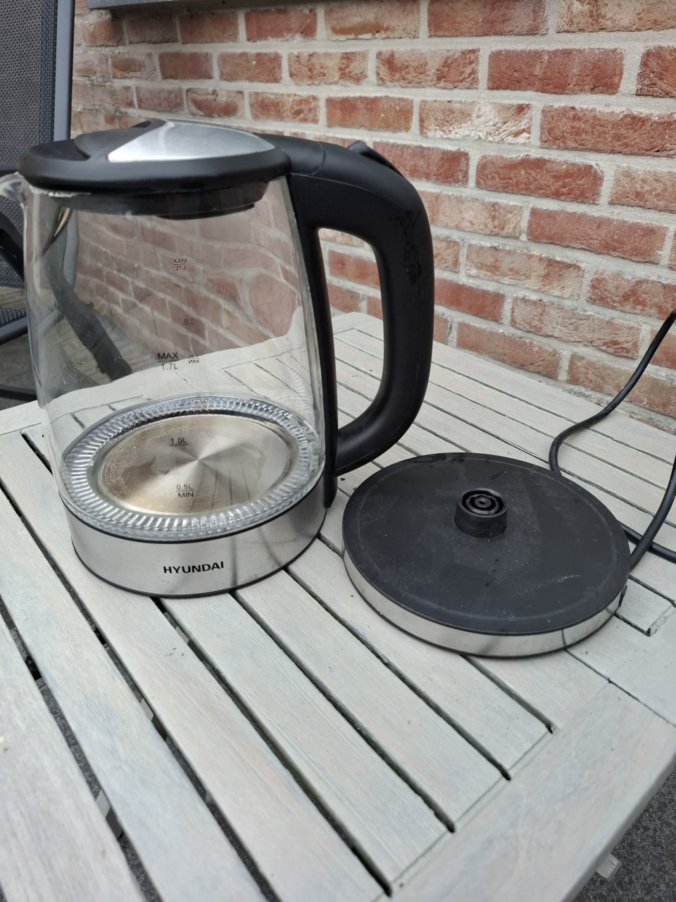 Glazen waterkoker