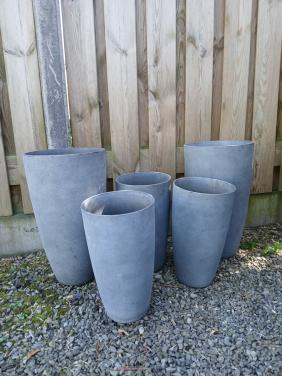 Set hoge bloempotten