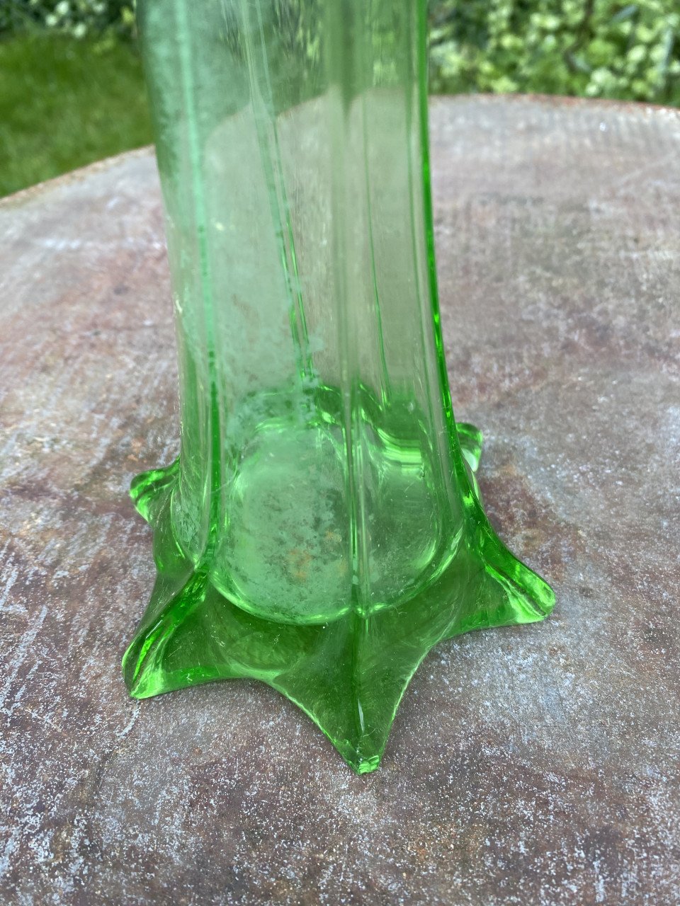 Vaas groen glas
