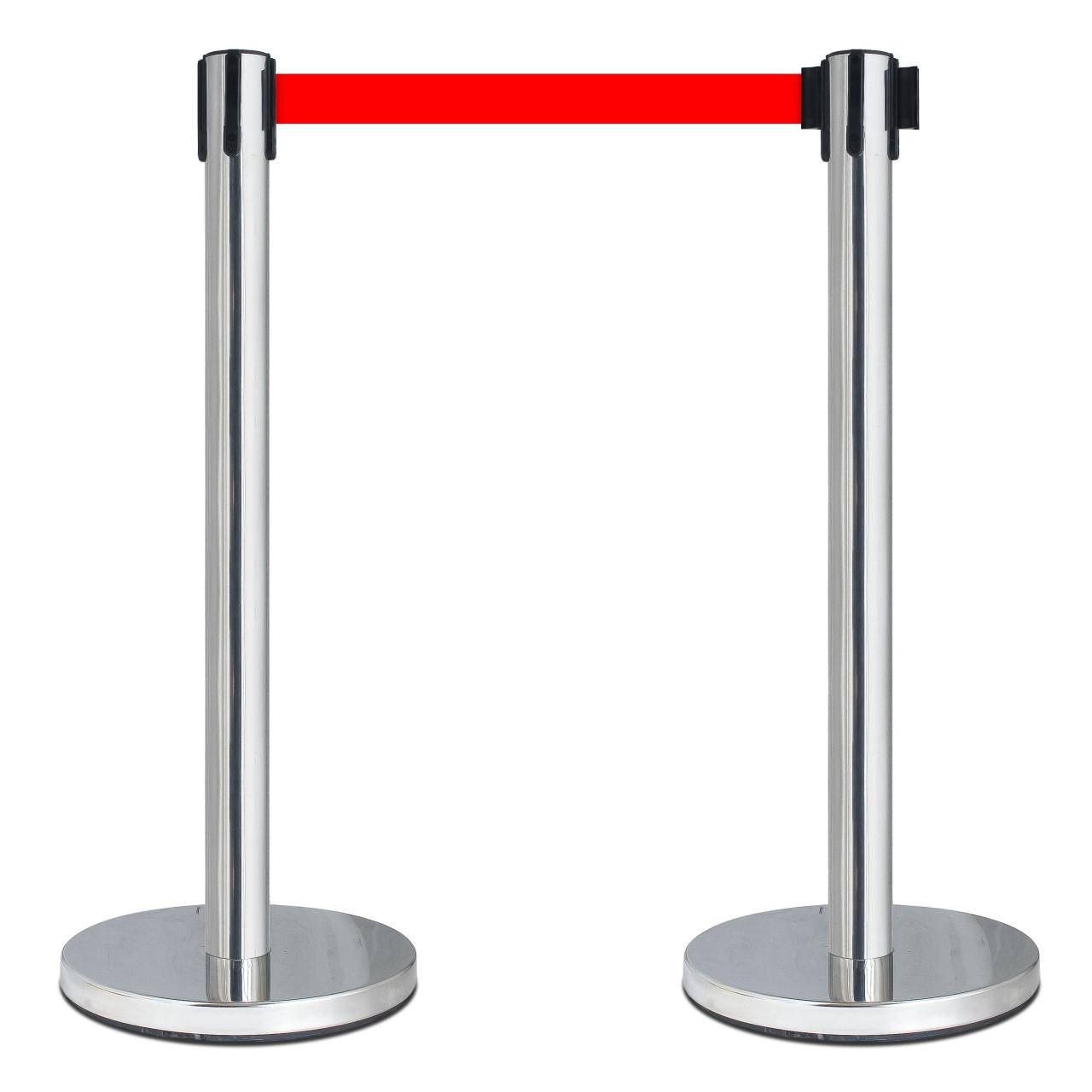 Afzetpalen met koord of trekband