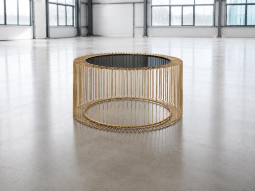 Riverdale - Salontafel Rocco goud of zwart 82cm nieuw
