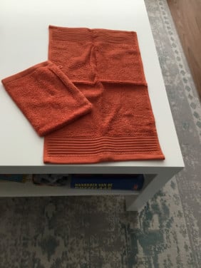 Gastendoekje met bijbehorende washandje