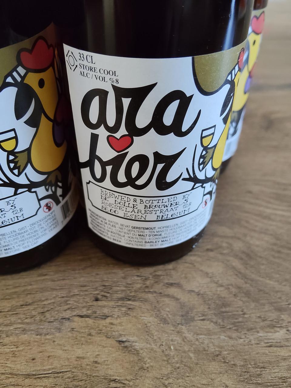 7 flesjes Ara bier Strong Golden Ale