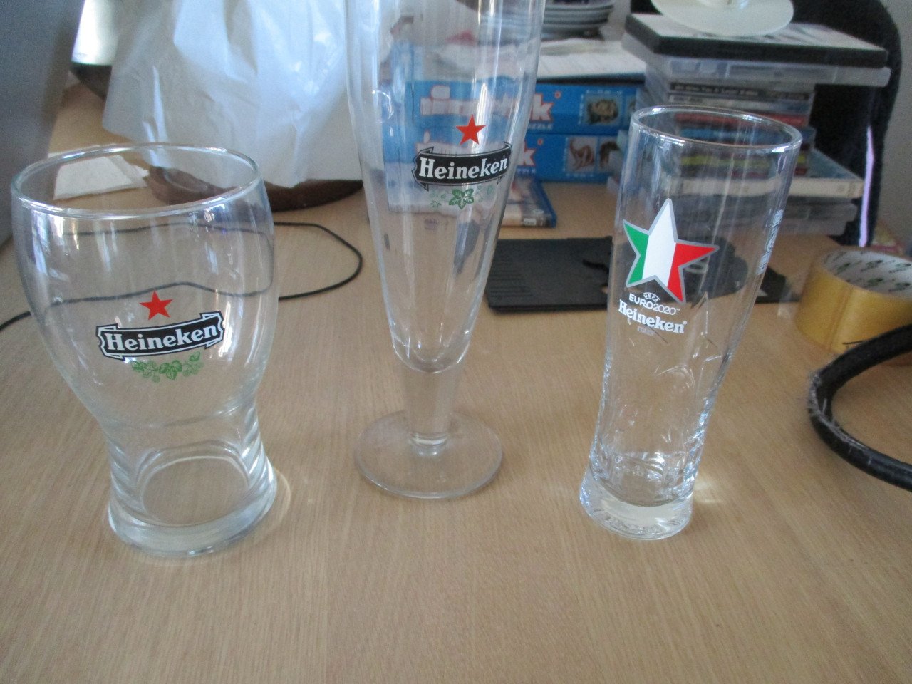 15 heineken glazen