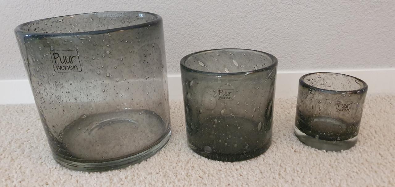 Windlichten van het merk Puur Wonen