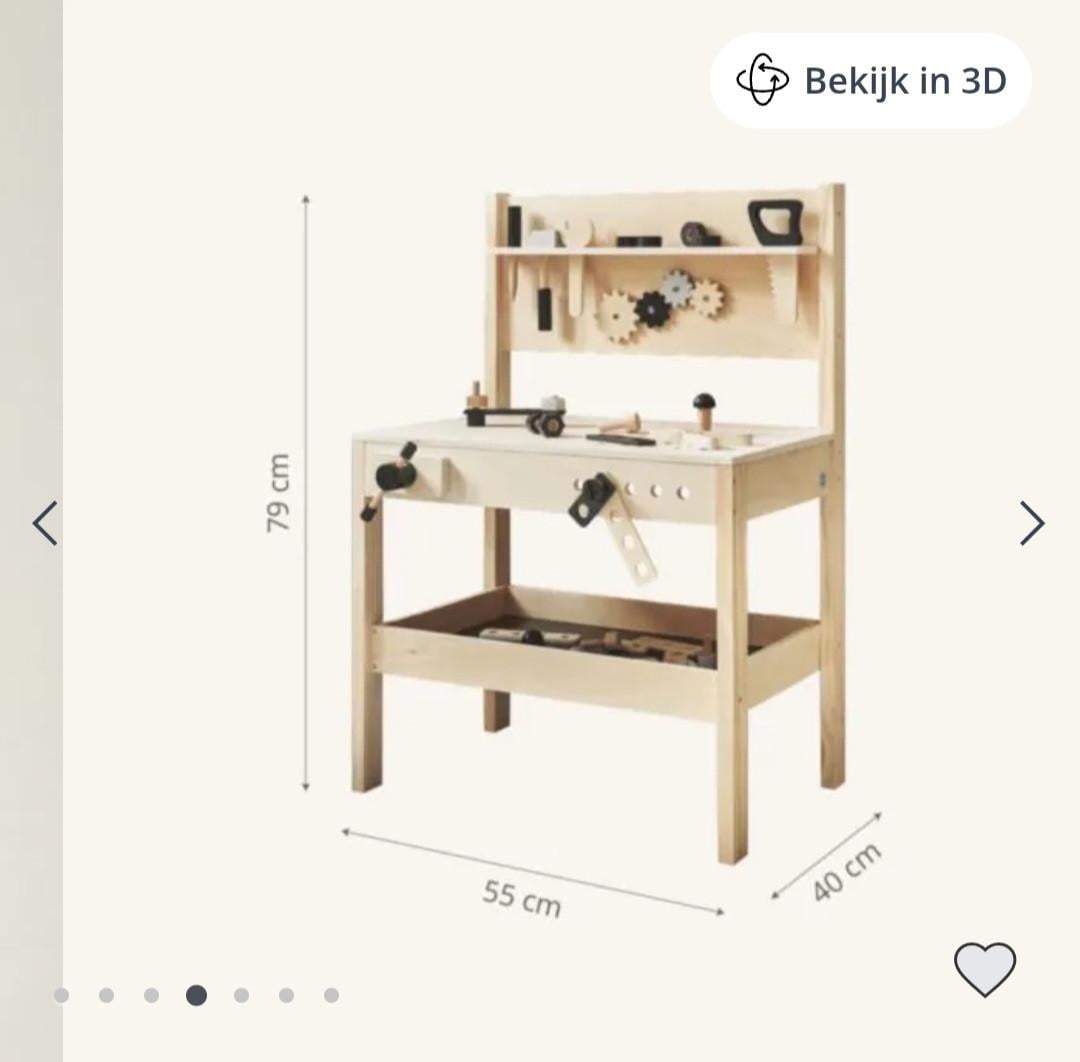 Petite amelie speelgoed werkbank