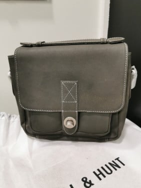 Bull & Hunt messengerbag leer - nieuw