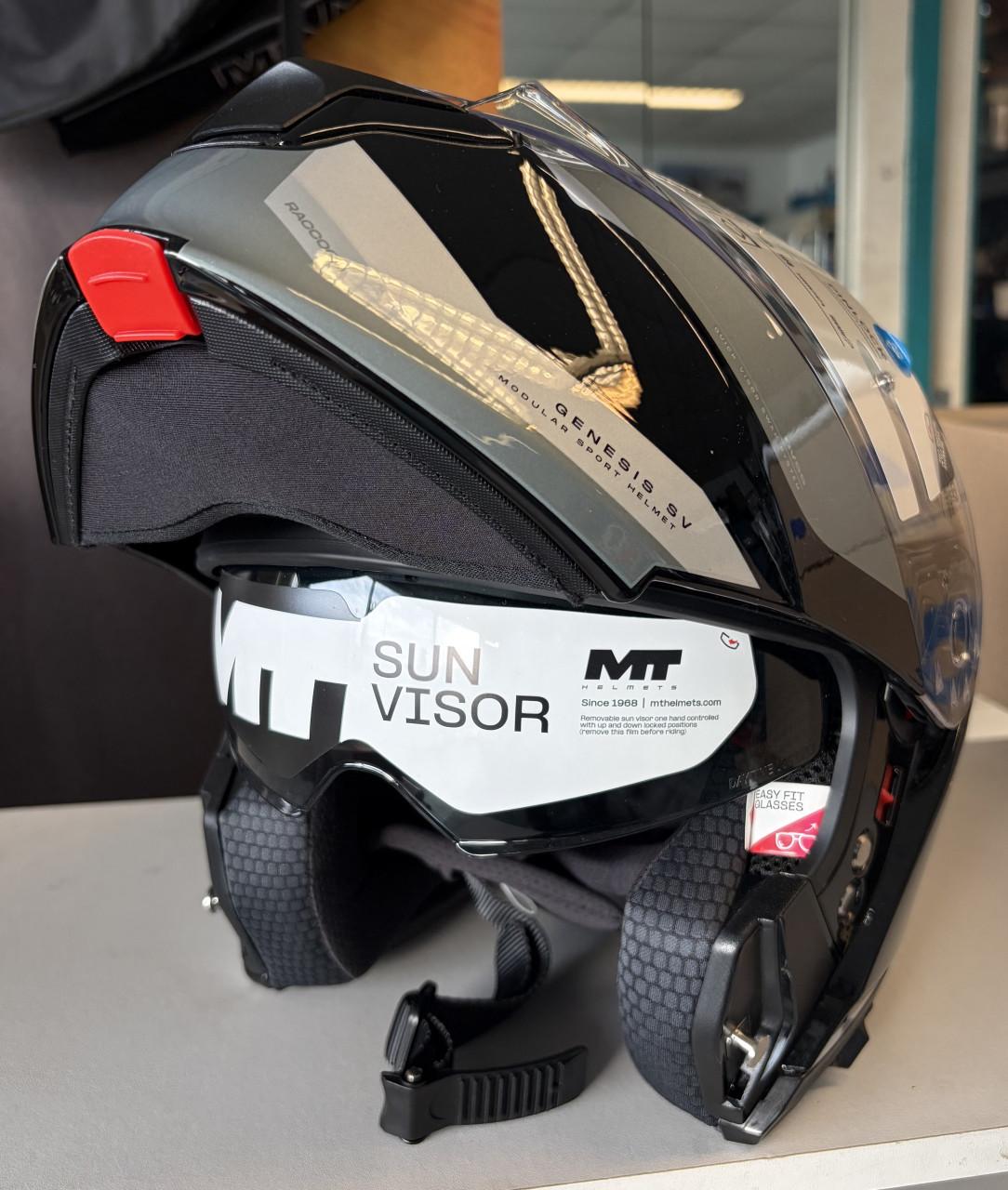Motor helmets Genesis SV zwart/grijs systeemhelm