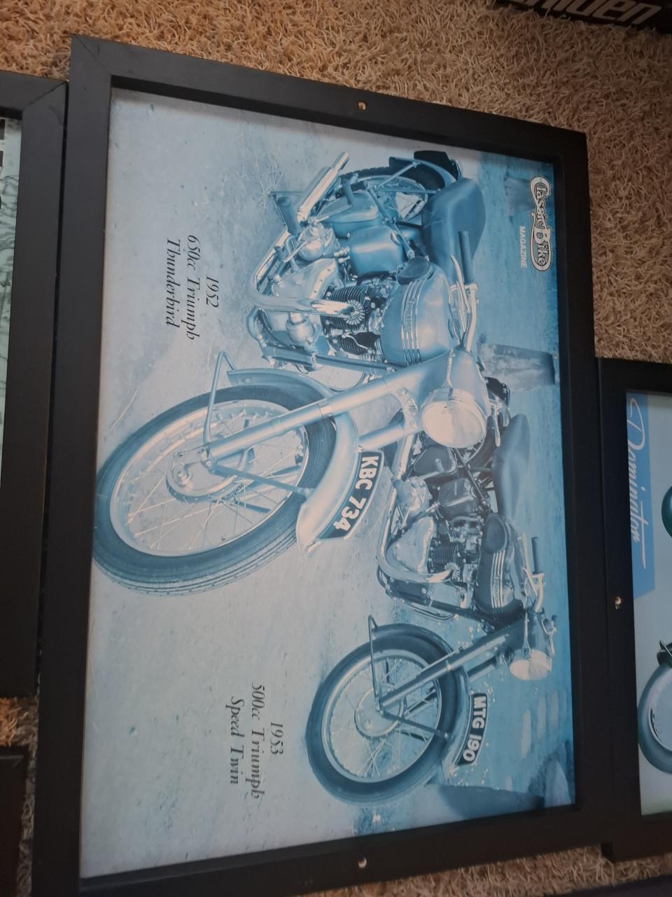 Motor platen in lijsten verzameling prachtig