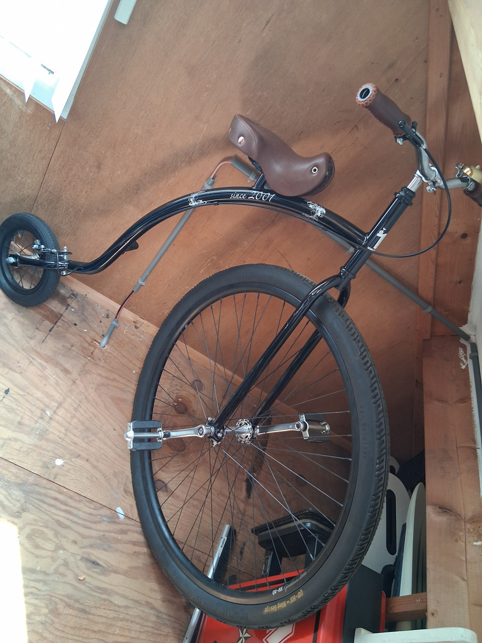 Retro hoogwiel fiets
