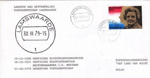 Envelop Lamswaarde Laatste Dag Afstempeling