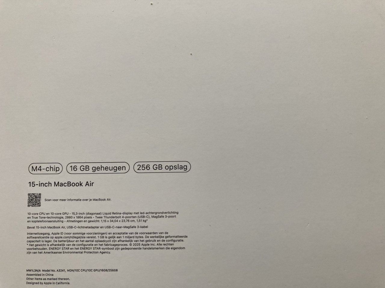 Doos Macbook Air