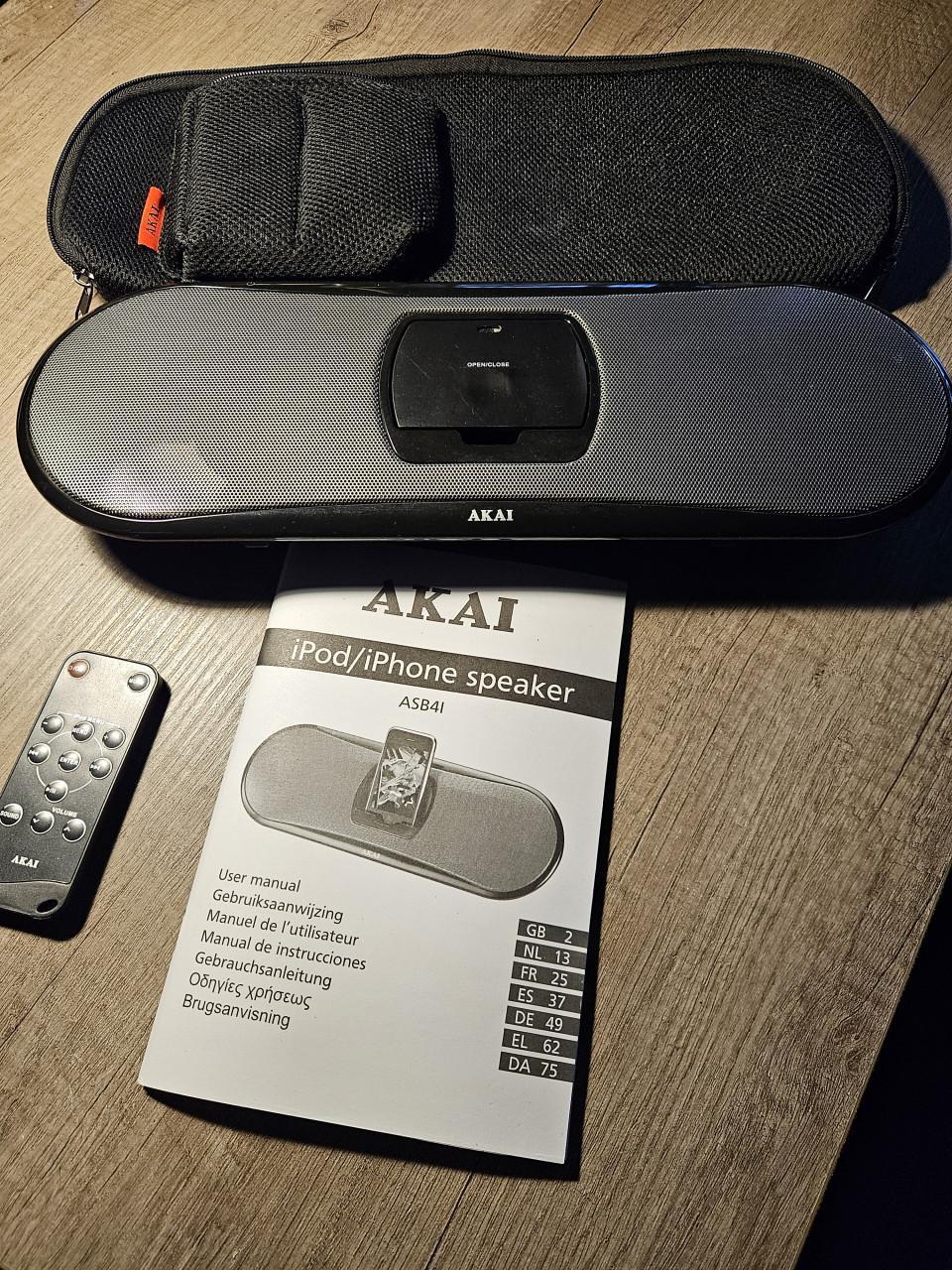 Zgan draagbare Akai Ipod/iphone speaker ASB41 speakerdock