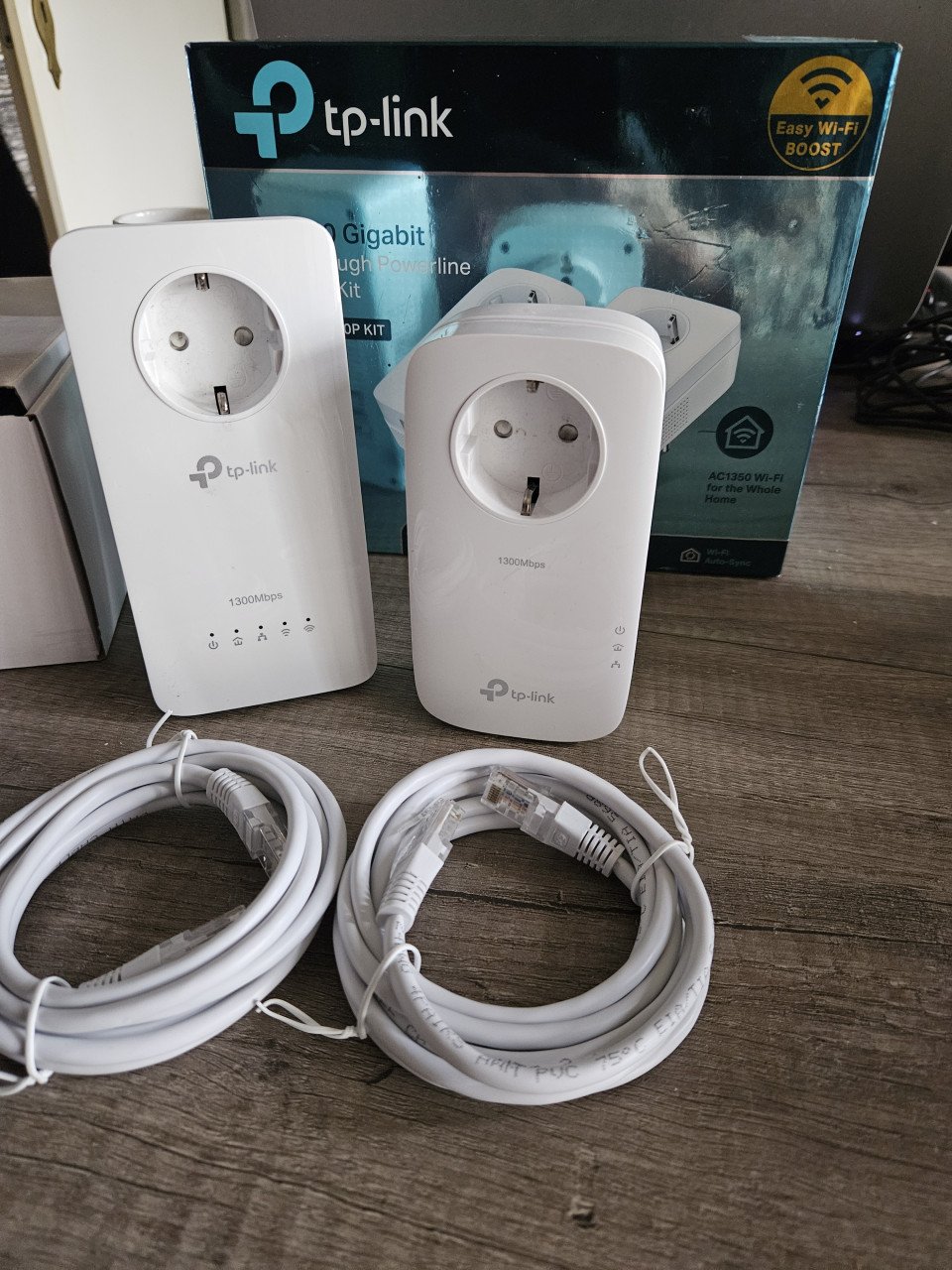 Zgan TP-Link TL-WPA8630P WiFi 1300 Mbps 2 stopcontact adapters