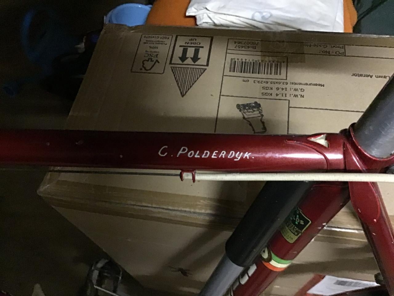 Retro aluminium racefiets van Huissoon in Goes/Kloetinge