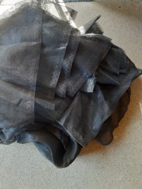 Winddoek voor bijv. op of rond een zwembad te gebruiken