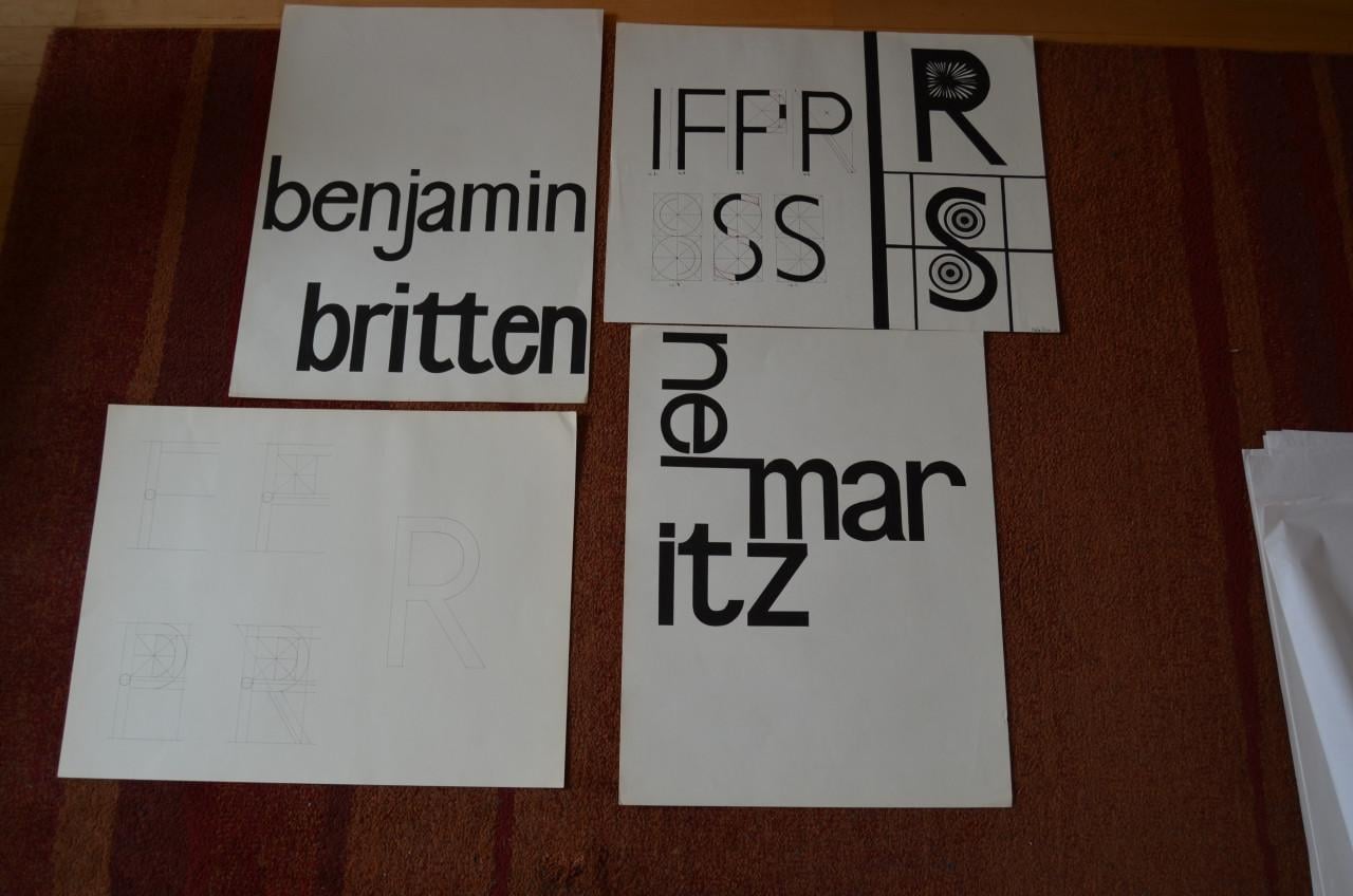 Grafisch werk Gerrit Rietveld Academie jaren '60/'70